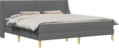 Produktbild von Bettgestell mit Matratze mit Kopfteil Polyester