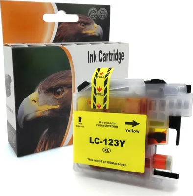 Produktbild von D&C Tintenpatrone ersetzt Brother L-123 YELLOW xl