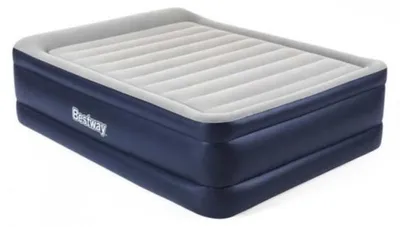 Image de Matelas Gonflable 2 Places Bestway Tritech, 152 x 203 x 46 cm, Pompe Intégrée, Antimicrobien