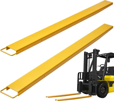 Produktbild von VEVOR 2er-Set Gabelverlängerungen 2130 mm Zinkenverlängerung 1,815 Tonnen Tragfähigkeit Gabelzinken Q235 Kohlenstoffstahl einteiliges Design Palettengabelverlängerung Kompatibel mit 106 mm Gabeln