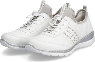 Image de Rieker Damen Slipper blanc cygne, Femmes:38 EU