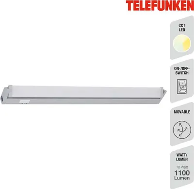 Image de Luminaire d'agencement LED CCT 6,5 W gris plastique Telefunken
