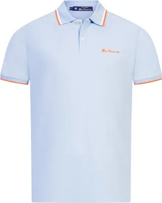 Produktbild von S|BEN SHERMAN Twin Tipped Herren Polo-Shirt 0076270N-PALEBLUE