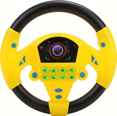 Produktbild von Baby-pädagogisches Copilot-Lenkrad mit Musik, intelligentes Kinderspielzeug (gelb)