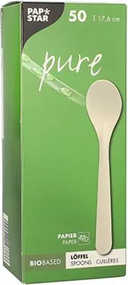 Produktbild von 500 Löffel, Papier "pure" 17,6 cm weiss