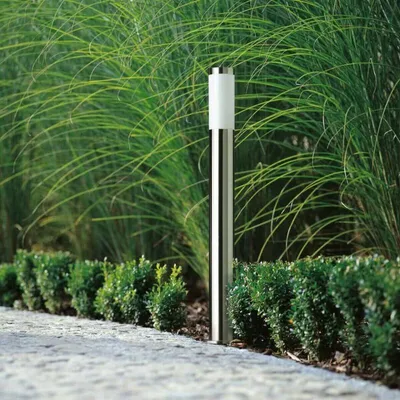 Image de Borne de Jardin Acier Inoxydable 80cm IP44 pour Ampoule E27
