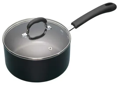 Image de MasterClass Casserole anti-adhésive en aluminium avec couvercle, 20 cm (8")