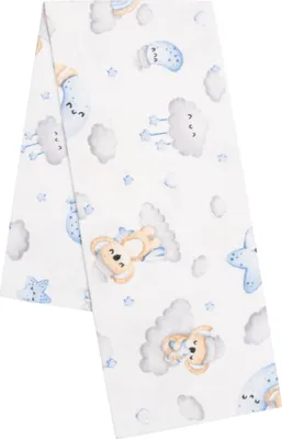 Produktbild von Flanellwindel mit blauem New Baby Koala-Aufdruck