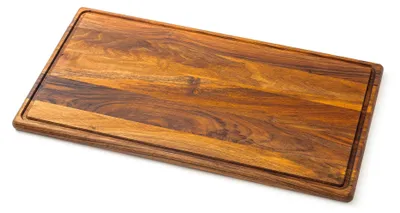 Produktbild von Holz Schneidebrett und Servierbrett aus Walnuss 44x30 cm