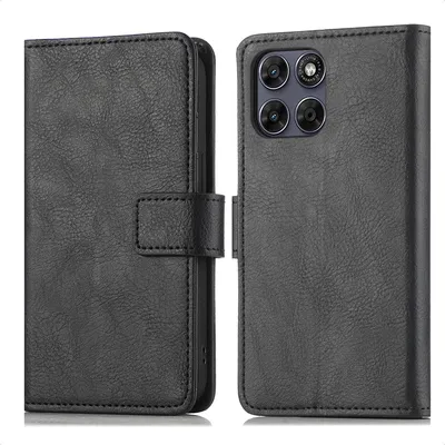 Productafbeelding van imoshion Luxe Bookcase voor de Motorola Moto G77 - Zwart