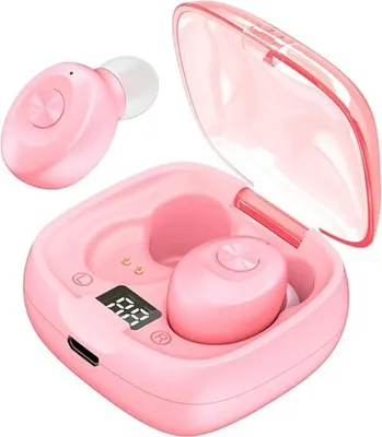 Kabellose Bluetooth-Kopfhörer, wasserdicht nach IPX8 und mit CVC8.0-Geräuschunterdrückungsfunktion.,Pink