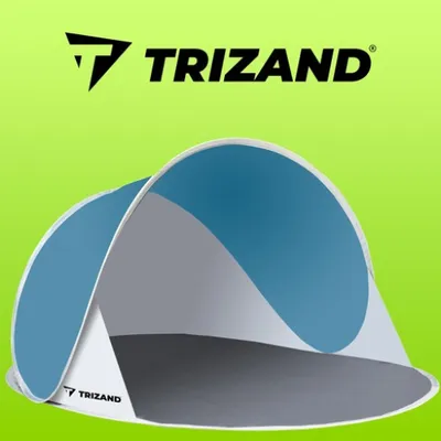 Immagine prodotto di Tenda da spiaggia 145x100x70cm - turchese - grigio