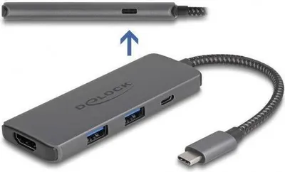 Produktbild von DELOCK USB Type-C Dockingstation 8K-HDMI / USB / PD 3.0 100W