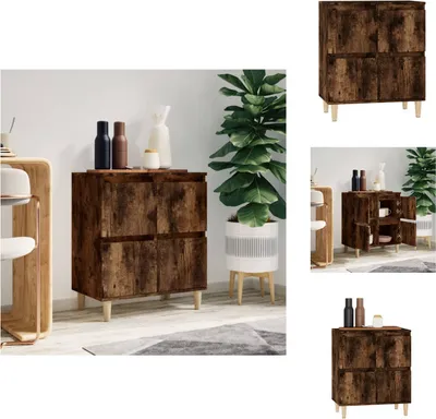 Produktbild von vidaXL Sideboard Räuchereiche 60x35x70 cm Holzwerkstoff -  Sideboards