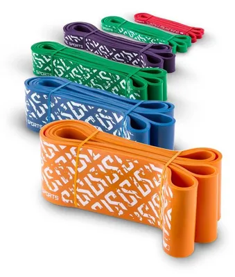 Produktbild von Capital Sports Resistor Klimmzugband Fitnessband Widerstandsband Resistance Band Klimmzughilfe Bodyweight Training Dehnen und Stretchen 9-79kg Widerstand je nach gewähltem Stärkegrad 2-9