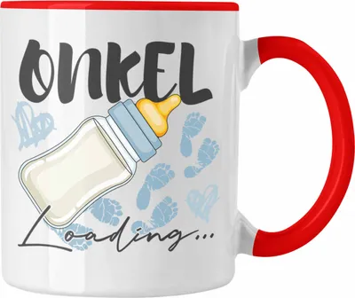 Produktbild von Trendation - Onkel Loading Tasse Werdender Onkel Schwangerschaft Ankündigung Bruder (Rot)