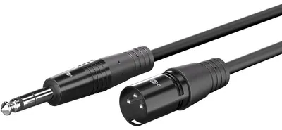 Produktbild von XLR-Kabel auf 6,35mm Klinke, 3 m