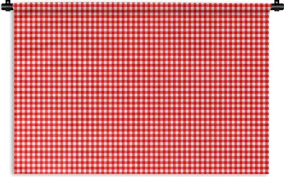 Produktbild von MuchoWow® Wandteppich Wandbehang Rot - Rustikal - Muster 120x80 cm Tapisserie Dekoration Wandtuch - Wanddekorationen - Wandtücher