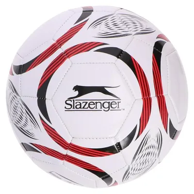 Obrázek produktu pro Slazenger – tréninkový míč s 32 panely, velikost 5 (bílý/červený)