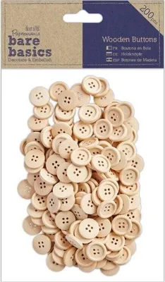 Immagine prodotto di Decorazioni in legno bottoni 200 pezzi