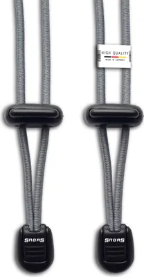 Produktbild von SNORS Schnürsystem - GRAU - 120cm - elastische Schnürsenkel mit Schnellverschluss