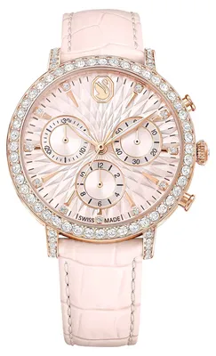Produktbild von Swarovski Uni Matrix Tennis Chrono Uhr Pink/Roségold 5698300