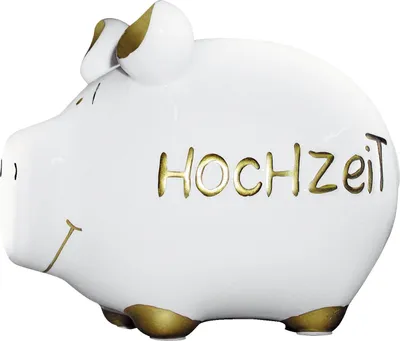 Produktbild von Spardose  KCG Kleinschwein Sparbüchse Sparschwein Urlaubskasse Hochzeit