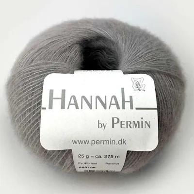 Image de Hannah by Permin – Fil de luxe en Laine, soie et cachemire (08 gris clair)