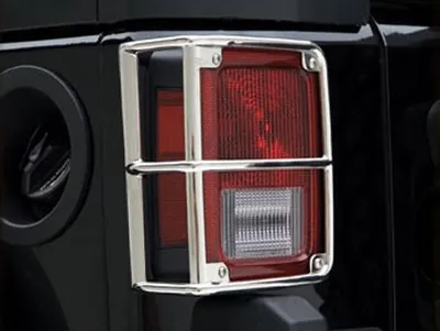 Produktbild von Jeep Wrangler JK 07- Rückleuchtenschutz Edelstahl (Guss)
