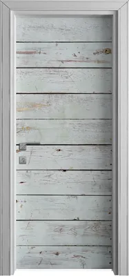 Produktbild von Tür Selbstklebende 80x210 cm Türfolie Türtapete Klebefolie - Weiß Holz