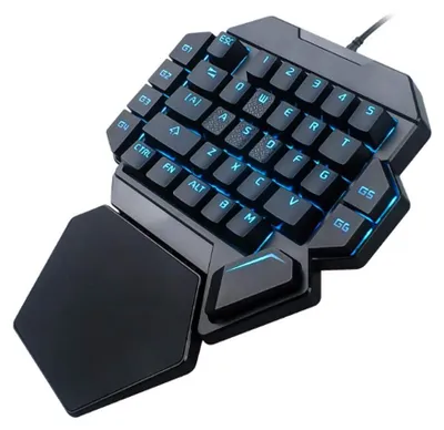 Zdjęcie produktu dla Klawiatura gamingowa przenośna - mechaniczna klawiatura - RGB podświetlenie - 35 klawiszy - funkcja definiowania makr - 9 kolorów podświetlenia