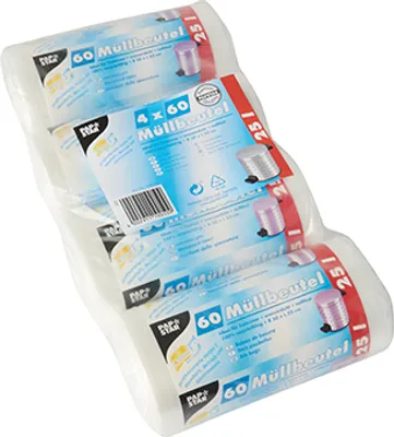 Produktbild von 240 Müllbeutel, HDPE 25 l 52 cm x 50 cm transparent
