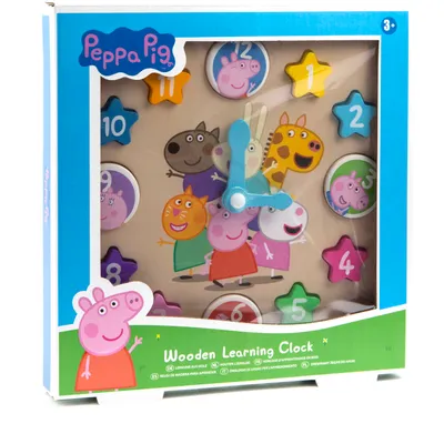 Produktbild von RMS Peppa Wutz Holzuhr zum Lernen