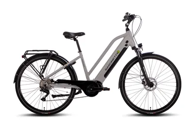 Produktbild von SAXONETTE Premium Sport Trapez 28" E-Bike ,Elektrofahrrad, SHIMANO Deore 10-Gang, 90Nm,Mittelmotor, 522Wh Akku, RH50 (silber matt)