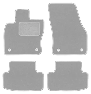 Image de Tapis de sol en moquette pour Seat Ateca 2016- (crossover) – jeu 4 pièces, gris, sur mesure – Wielganizator OSLO
