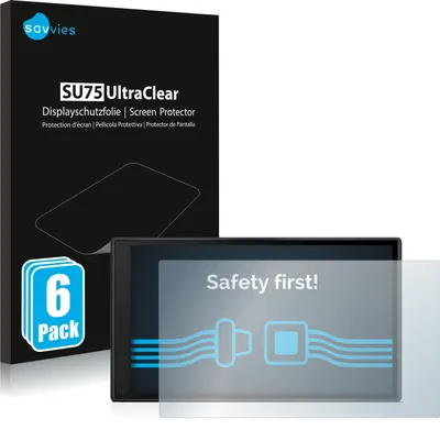 Produktbild von 6x Für Garmin DriveSmart 66 Schutzfolie Savvies Displayschutz Display Schutz Folie Klar Transparent
