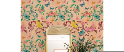 Produktbild von Coloray Fototapete 208x146 cm Vlies-Fototapete - Utensilien Chinoiserie Birdsful.