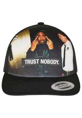 Produktbild von Mister Tee Cap Tupac Trust Nobody Retro Trucker Black