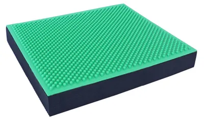 Image de Orange Gym – Tapis d'équilibre 2-en-1 à picots - Noir/vert