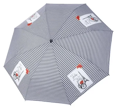 Imagen del producto de Paraguas con motivos franceses: compacto y elegante