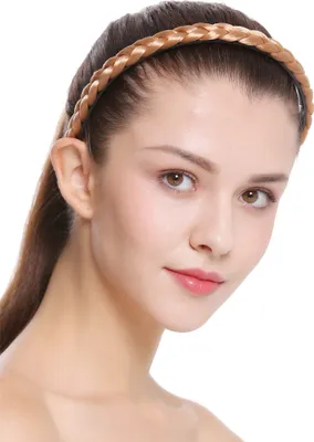 Produktbild von WIG ME UP Geflochtener schmaler Haarreif Rotblond CXT-003-416