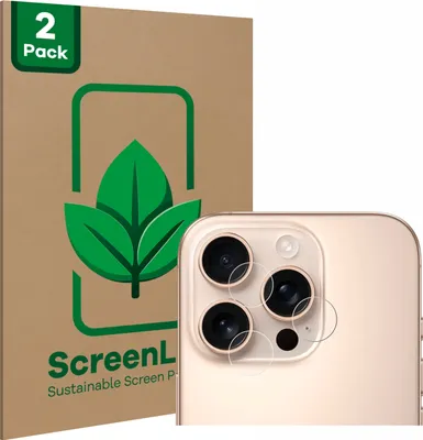 Produktbild von 2x ScreenLeaf Schutzfolie für Apple iPhone 16 Pro (NUR Kameraschutz) Displayschutz Display Schutz Folie Klar Transparent