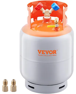 Produktbild von VEVOR Kältemittel-Rückgewinnung Rückgewinnung 13,6 kg Zylindertank 400 PSI Flüssigkeitsbewertetes Y-Ventil, 30 lbs, Ohne Schwimmerschalter