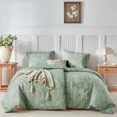 Immagine prodotto di Set di lenzuola con motivo floreale, dimensioni 135 x 200 cm, con 2 federe