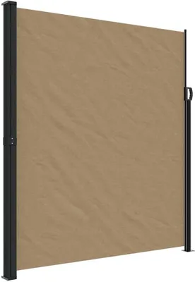 Image de vidaXL Marquise latérale extensible Taupe 220x300 cm