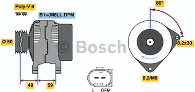 Produktbild von BOSCH Generator Artikel: 0 986 042 620