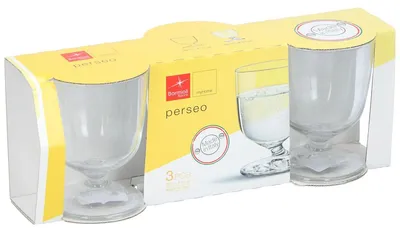 Produktbild von Bormioli Perseo Trinkglas 3 Stück Wasserglas Set 0,26L 8x11cm 26cl
