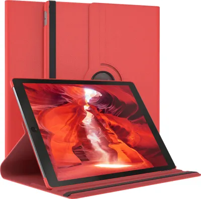 Produktbild von EAZY CASE - Tablet Hülle für Apple iPad Pro 12,9" (2017) Schutzhülle, Tablet Case 360° drehbar in Rot