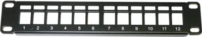 Obrázek produktu pro XtendLan Patch panel 10", 12 portů, 1U, neosazený