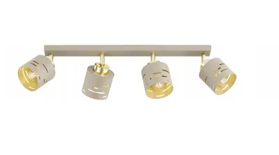 Productafbeelding van FKL DESIGN Home Deco: Plafondlamp, 4 lampen, E27, metalen lampenkap, onderdeel van een serie (beige, N910-BG4)